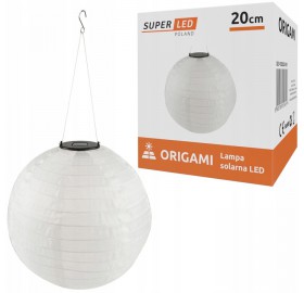 Lampion Origami LED Latarenka solarna 20 cm