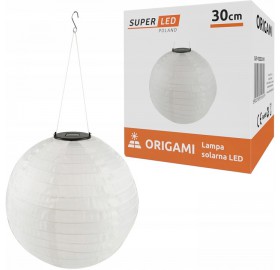 Lampion Origami LED Latarenka solarna 30 cm