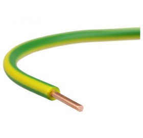 Przewód instalacyjny H07V-U (DY) 1.5 żółto-zielony /100m/