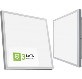 Panel LED 60W Natynkowy Kwadratowy 60x60cm POZWROTOWY (zdjęcia od 2 do 6)
