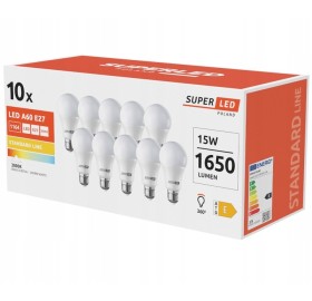 10x Żarówka LED E27 15W barwa ciepła