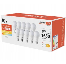 10x Żarówka LED E27 15W barwa neutralna