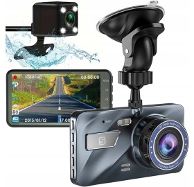 Wideorejestrator jazdy Przód Tył Kamera samochodowa Full HD SMUVE