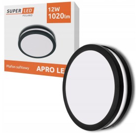 Panel LED 12W 1020lm IP54 SuperLED