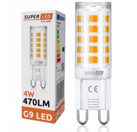 Żarówka LED G9 4W  470lm SMD ciepła SuperLED