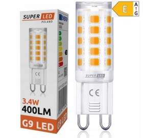 Żarówka LED G9 3.4W =40W 400lm 230V SMD ciepła SuperLED