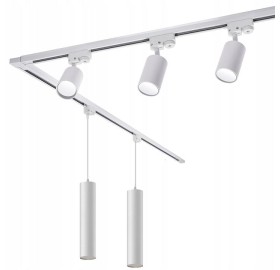 Zestaw szynowy Szynoprzewód 3m + 2x Lampa wisząca + 3x reflektor SuperLED