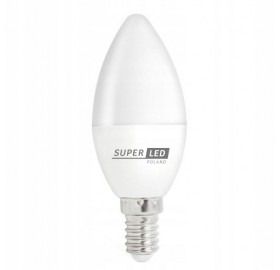 Żarówka LED E14 C37 4W SMD 400lm świeczka biała neutralna NIE MRUGA