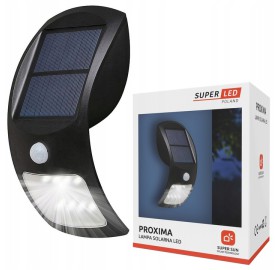 Lampa Solarna LED Czujnik Ruchu Zmierzchu Naświetlacz SUPERMOCNY PREMIUM