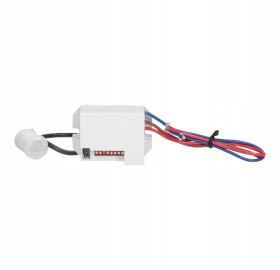 CZUJNIK RUCHU Z ZEWNĘTRZNYM SENSOREM 360° LED SONDA ZMIERZCHU PIR 230V MINI
