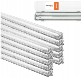 10x Opr. hermetyczna 120cm + 20x Świetlówki LED BZ