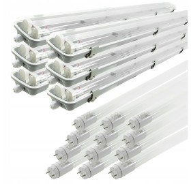 6x Oprawa hermetyczna120 + 12x Świetlówki Super LED ZESTAW