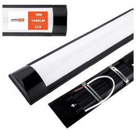 Lampa LED Natynkowa Panel 60cm 18W do Garażu Warsztatu Oprawa Świetlówka