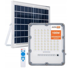 Naświetlacz Halogen LED Solarny 100W z czujnikiem Lampa solarna SuperLED
