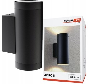 Kinkiet ogrodowy lampa elewacyjna oprawa zewnętrzna 2xGU10 ALUMINIUM