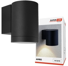 Kinkiet ogrodowy lampa elewacyjna oprawa zewnętrzna 1xGU10 ALUMINIUM