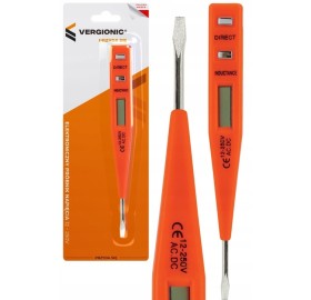ELEKTRONICZNY PRÓBNIK NAPIĘCIA TESTER DETEKTOR MIERNIK PRĄDU FAZER 12-250 V