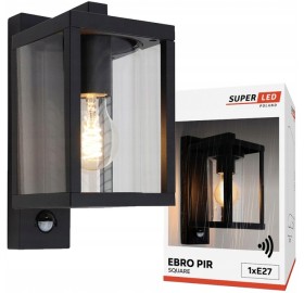 Lampa elewacyjna kinkiet SuperLED EBRO z czujnikiem ruchu PIR
