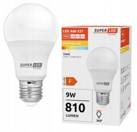 Żarówka LED E27 9W 810lm biała ciepła