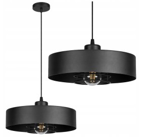 Lampa sufitowa Sisu Black1x E27 SuperLED