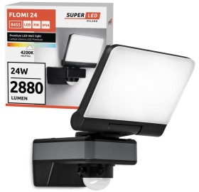 Halogen LED 24W 2880 lm PIR czujnik ruchu neutralna