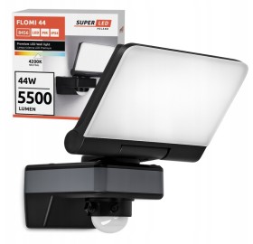 Halogen LED 44W 5500 lm PIR czujnik ruchu neutralna