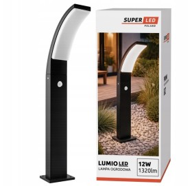 Lampa ogrodowa SuperLED Lumio 100cm LED 12W +PIR