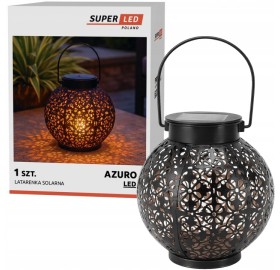 Lampa solarna LED wisząca metalowa Latarenka ogrodowa