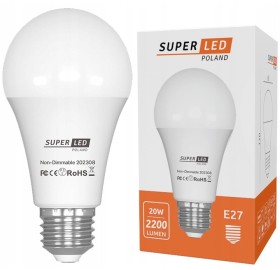 Żarówka LED E27 20W kulka neutralna