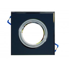 Oprawa GU10 podświetlana LED czarna ciepła biała