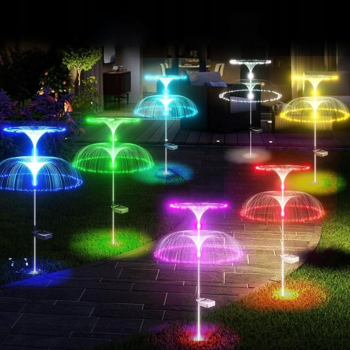 Lampa solarna ogrodowa Meduza LED Dmuchawiec Drzewo solarne SuperLED