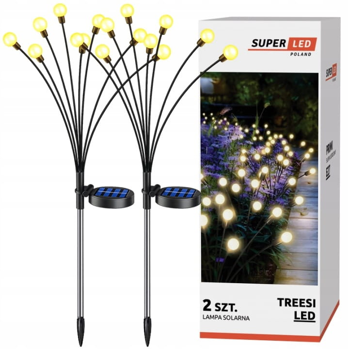 2x Lampa Solarna DRZEWKO LED TREESI